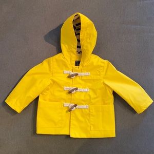 Gap yellow rain coat 12-18months